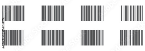 Barcode isolated on white background, Simple fake bar code, barcode scratched vector illustration , barcode icon for selling, Product Barcode, Trendy bar code for web icon