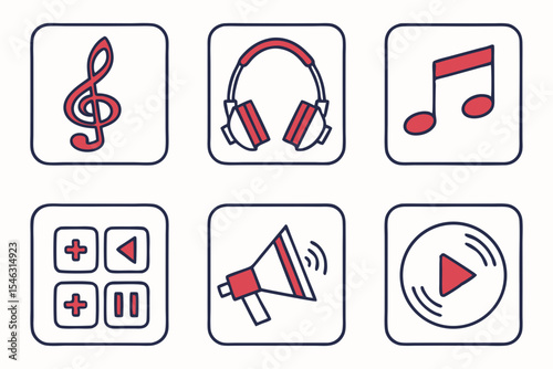 medical icons set