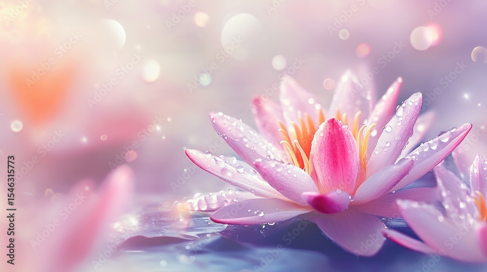 Fototapeta premium pink lotus flower