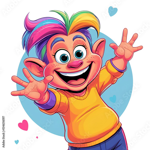 boy with clown nose