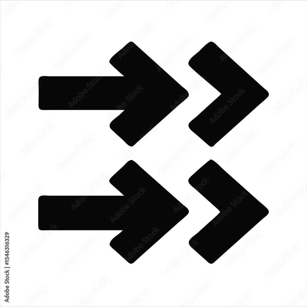 Obraz premium Arrows indicating direction, exchange, and forward movement