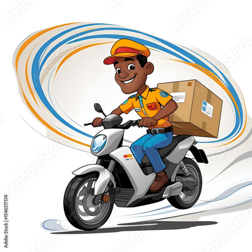 man on scooter