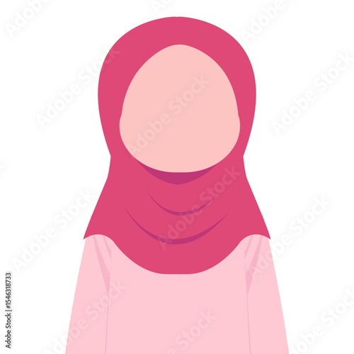Islamic Character Faceless Illustration