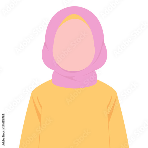 Islamic Character Faceless Illustration
