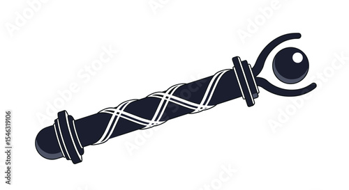 Mystical Wand of Sight Enchanting Accessory for Fantasy Role-Playing Games or Cosplay