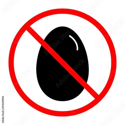 egg free sign icon, Simple Icon Vector Design, best used for presentation, application, web and banner