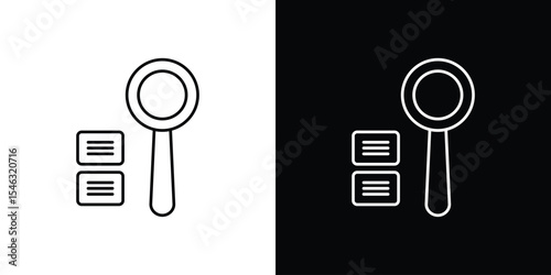 classification icon in black. flat graphic vector icon