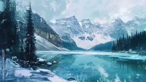 lake in the mountains