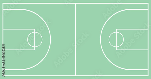 basketball court vector illustration