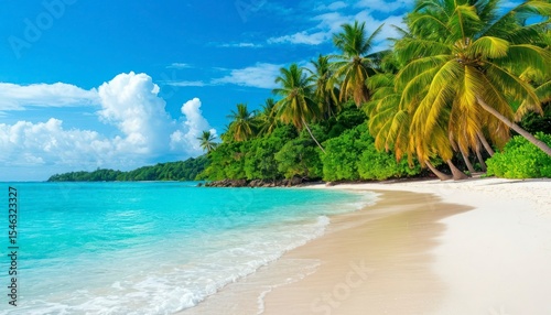 Tropical Palm Trees on Beach – Bounty-Style Paradise