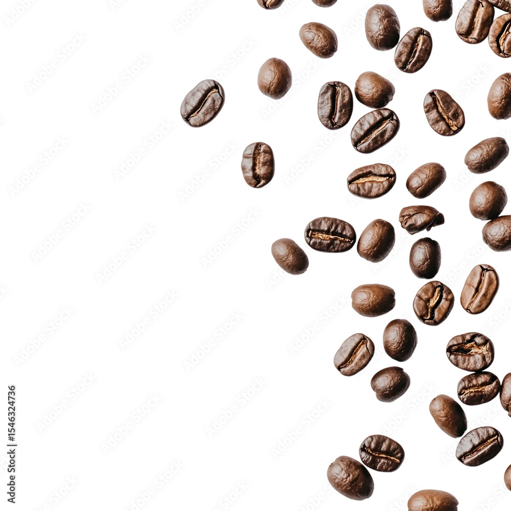 Naklejka premium Coffee beans [Transparent Background PNG].