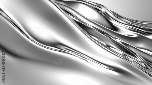 Chromium Dreams Capturing the Luster and Shine of Metallic Fluid Reflections in Elegant Textures