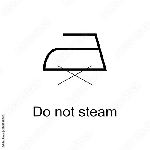 DO NOT STEAM VECTOR ICON