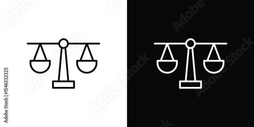 Compare icon in black. flat graphic vector icon