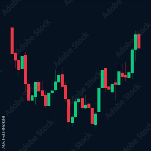 Candlestick chart. A tool for technical analysis on exchanges, in trading stocks, cryptocurrencies, currencies and other assets. Japanese candlesticks.