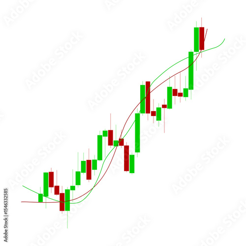 Candlestick chart. Japanese candlesticks. Current and historical opening price levels. Technical analysis tool. Trading and investing.