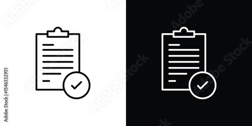 Compliance icon in black. flat graphic vector icon