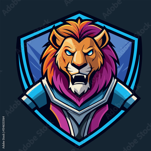 design logo illustration  icon vector mascot lion