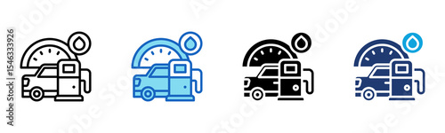 Fuel Pump icon Multi Style Vector Illustration 