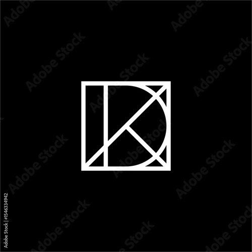 Monogram Letter DK Or KD logo is modern, simple, minimalist, sleek and elegant. Suitable for business, finance and universal companies.
