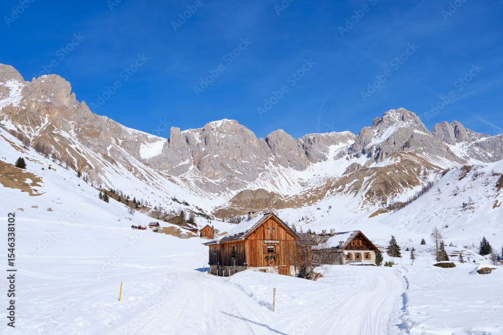 2025, February, Fulciade: View of Fuciade Valley in the Dolomites 2025, February, Fulciade: View of Fuciade Valley in the Dolomites