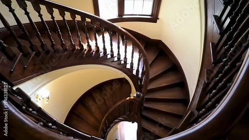 Wallpaper Mural the elegant details of a circular staircase Torontodigital.ca