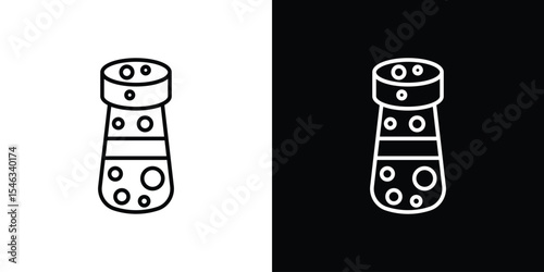 Cork wine icon in black. flat graphic vector icon