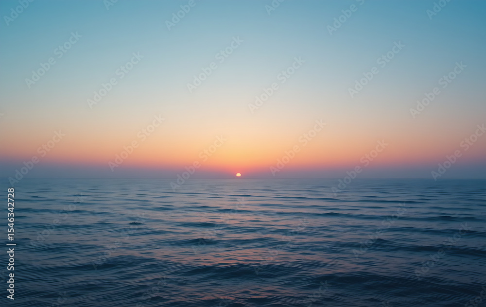 Obraz premium Sunset over the sea .