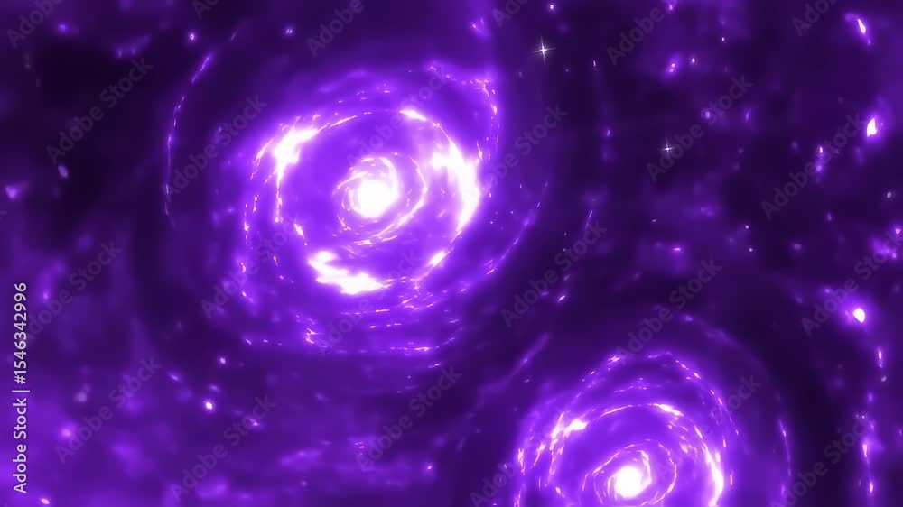 Purple Nebulae Expanding in Deep Cosmos
