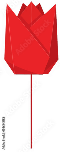 Origami Closed Tulip Bud