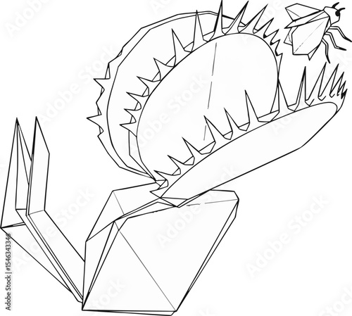 Origami Venus Flytrap (Closed)