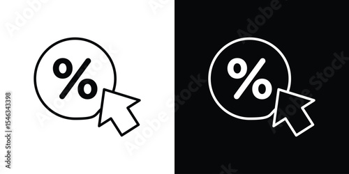 CTR icon in black. flat graphic vector icon