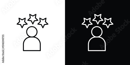 Customer satisfaction icon in black. flat graphic vector icon