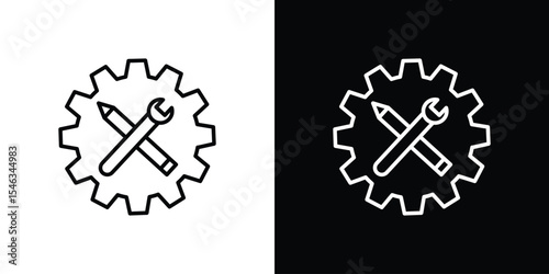 Customized icon in black. flat graphic vector icon