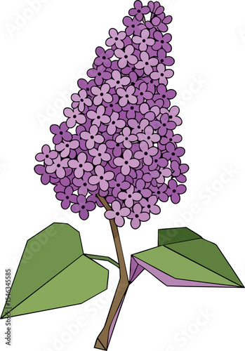 Origami Lilac Branch