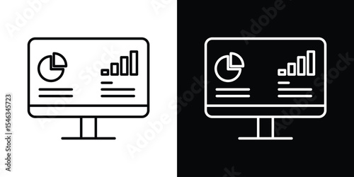 Dashboard icon in black. flat graphic vector icon
