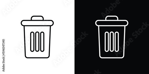 Delete icon in black. flat graphic vector icon
