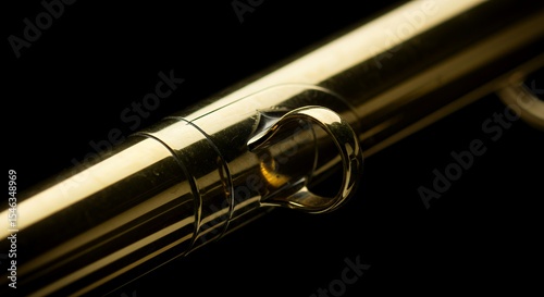 Close-up of a Golden Trumpet's Ring Detail