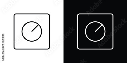 Dimmer icon in black. flat graphic vector icon