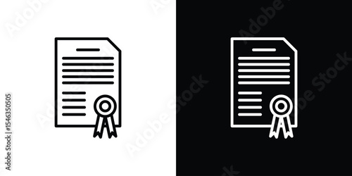 Diploma icon in black. flat graphic vector icon