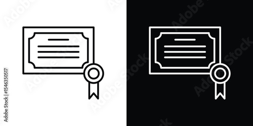 Diploma icon in black. flat graphic vector icon
