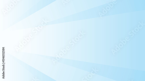Light blue abstract banner background vector with blue and white gradient colors, triangle geometric shapes, and copy space