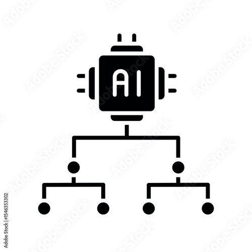 classification black flat icon for digital and print projects.