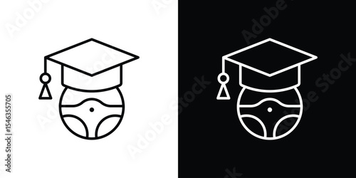 Driving school icon in black. flat graphic vector icon
