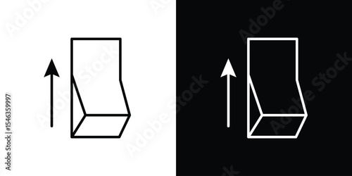 Electric switch icon in black. flat graphic vector icon