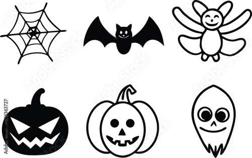 halloween icon set