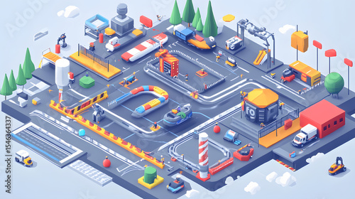 Pixel Art Drone Racing Park Launch Pads