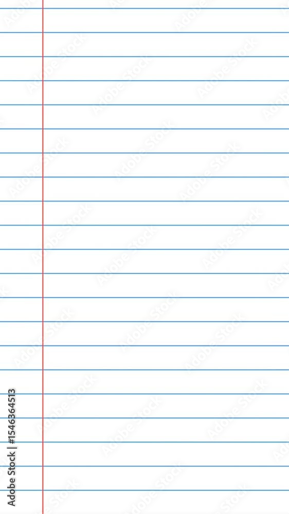 Animation Blue line paper, blue checkered paper texture, paper sheet, lined note paper. Vertical Animation Blue line paper, blue checkered paper texture, paper sheet, lined note paper. Vertical