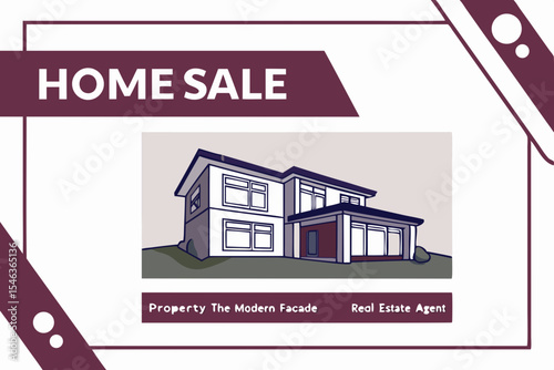 Minimal House for Sale Flyer with Price Highlight