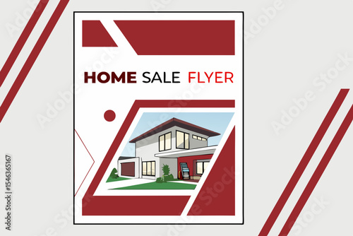Professional Home Sale Flyer with Clean Layout